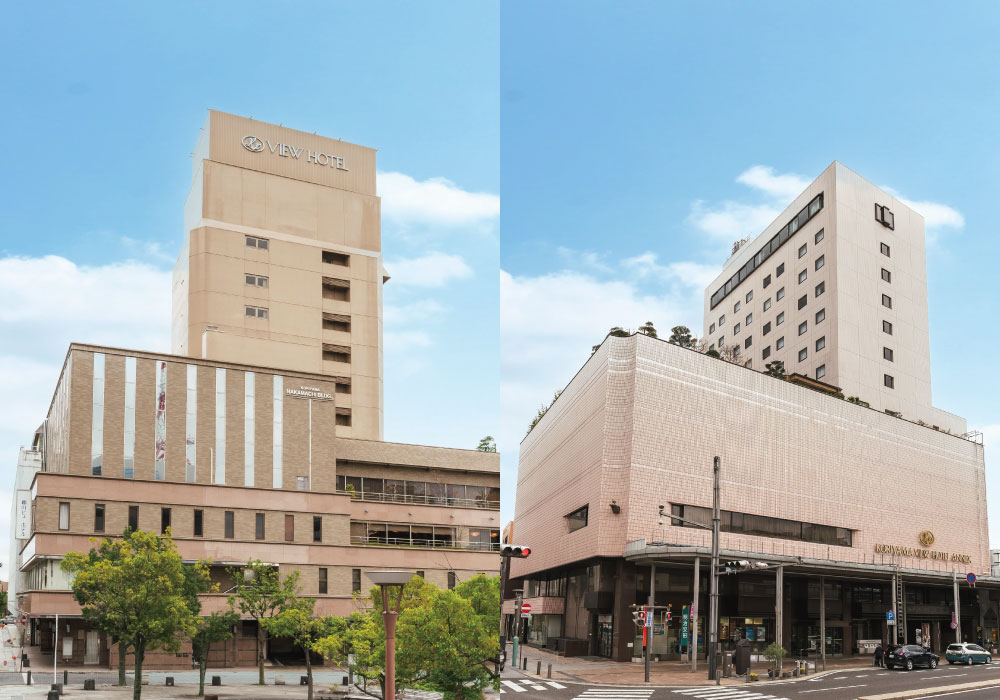 郡山駅前唯一の2つのシティホテル